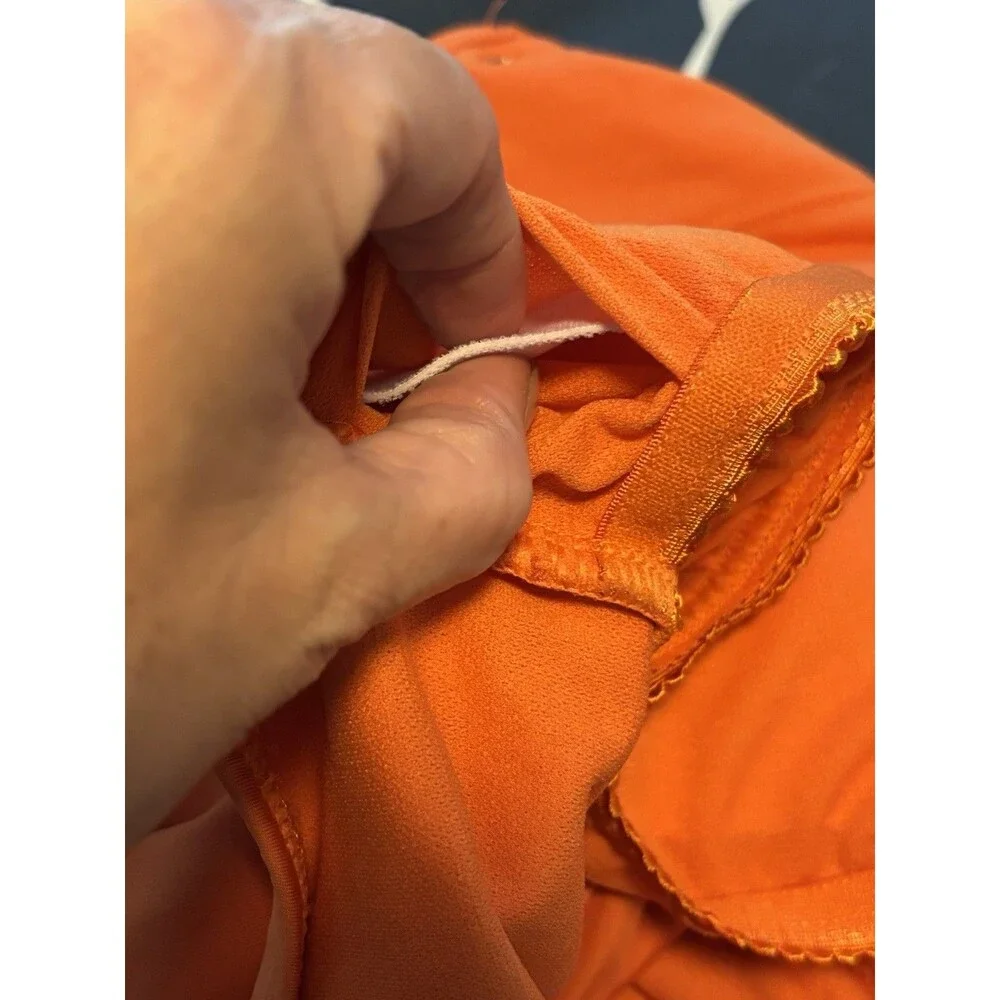 NEW Michael Kors Swimsuit Women Sz 8 Monokini grommet One Shoulder Orange $118
